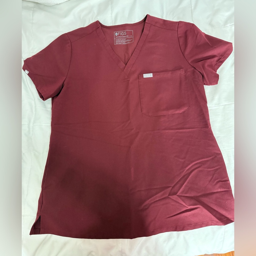 FIGS Women's Burgundy Catalina